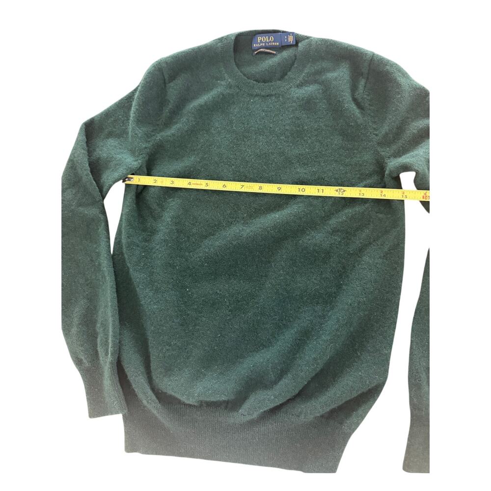 Polo Ralph Lauren Women's Small Petite Washable Cashmere Green Sweater - Picture 5 of 5